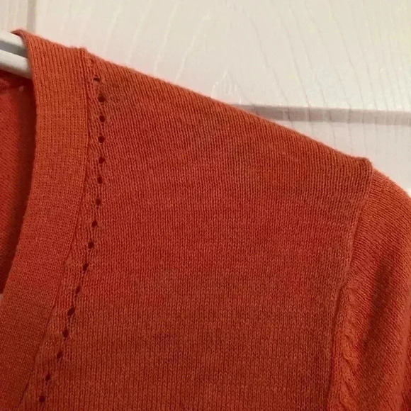 Lilly Pulitzer Pink Cardigan V-Neck Size Medium - Picture 6 of 16